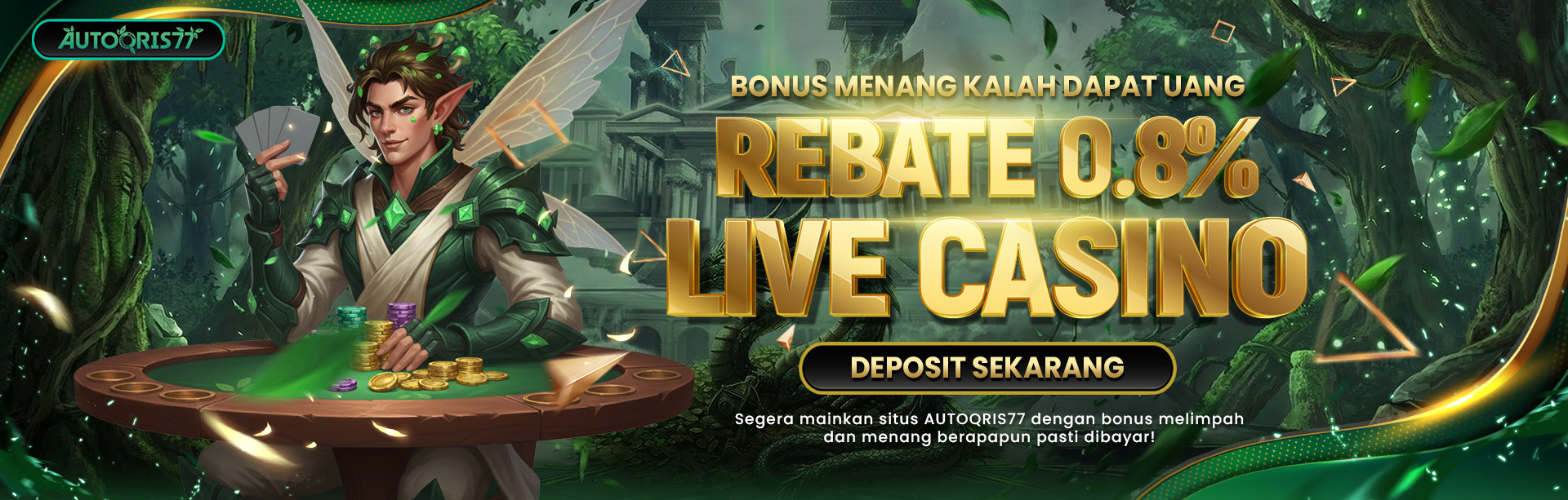 BONUS ROLLINGAN 0.8% (LIVE CASINO)